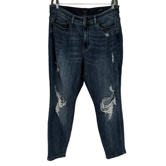 Judy Blue Boyfriend Fit Distressed Jeans Size 16W - Picture 1 of 9